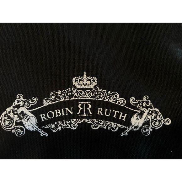 Robin Ruth Small Black Canvas Chicago Souvenir Crossbody Bag/Purse - Picture 2 of 2